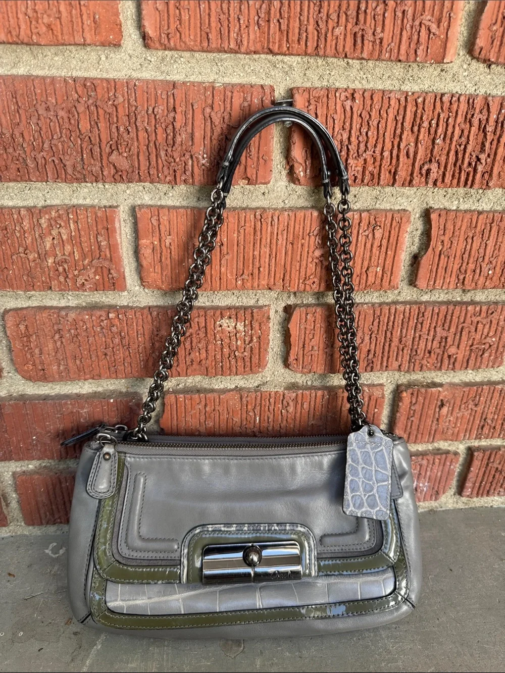 Coach Croc Leather Bag